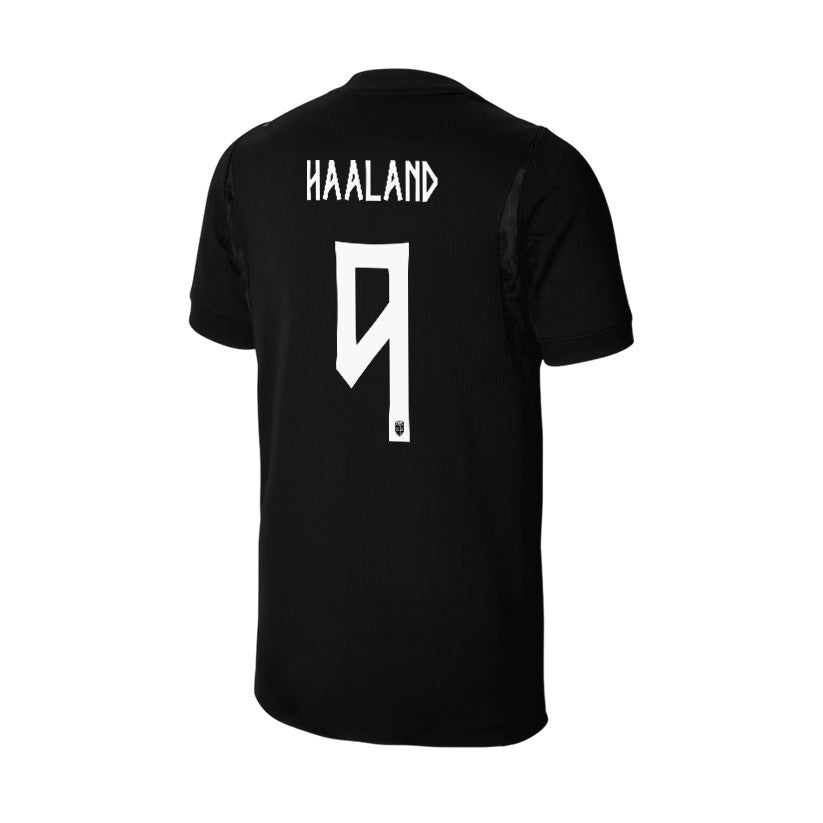 Erling Haaland #9 Youth Norway National Team 2026 World Cup Away Jersey - Black