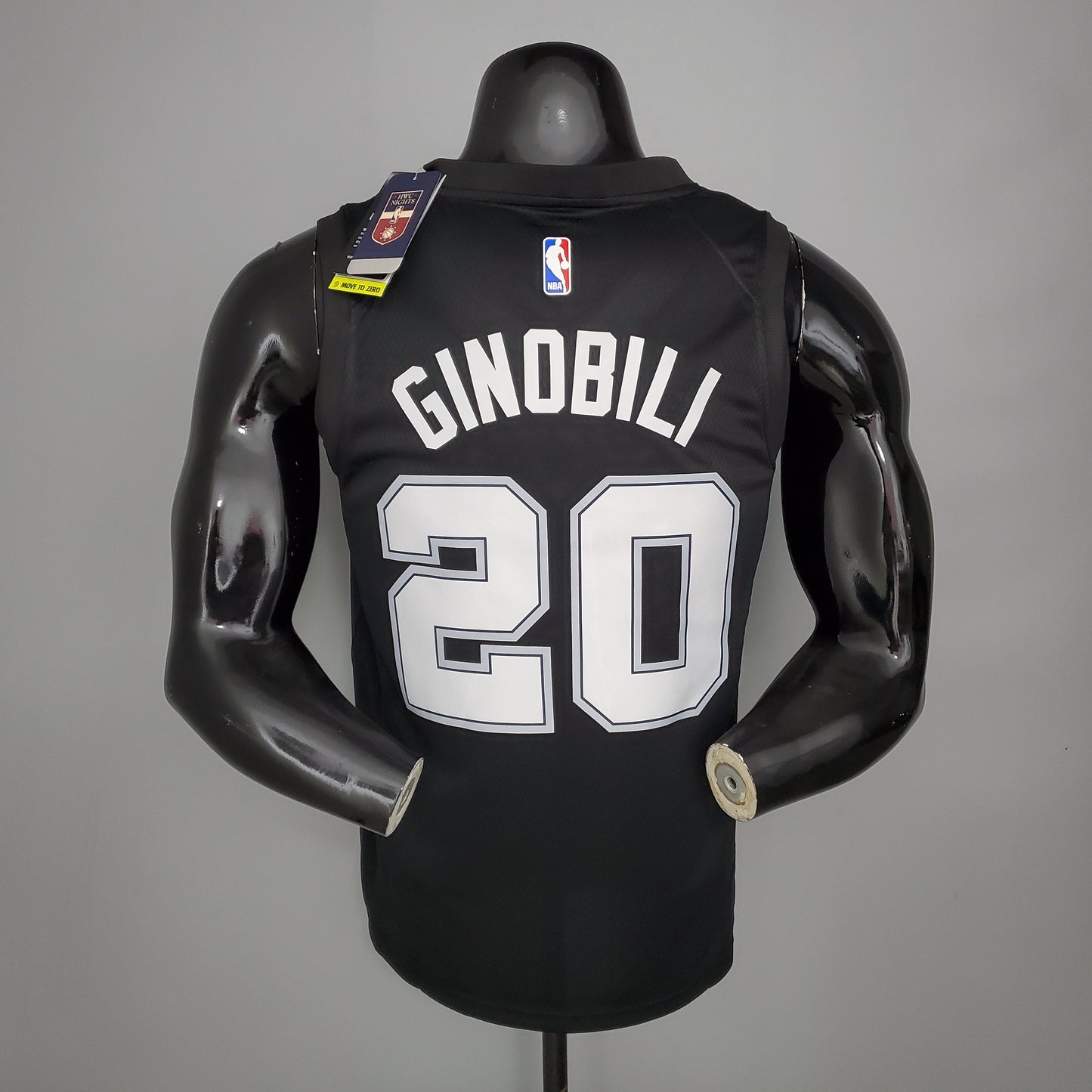 CAMISA NBA SAN ANTONIO SPURS #20 GINOBILI - CITY EDITION BLACK