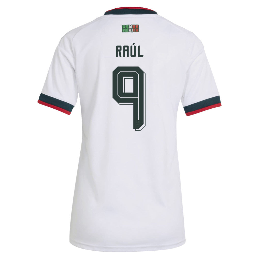 Raúl Jiménez #9 Women's Mexico World Cup 2026 National Team Away Jersey - White