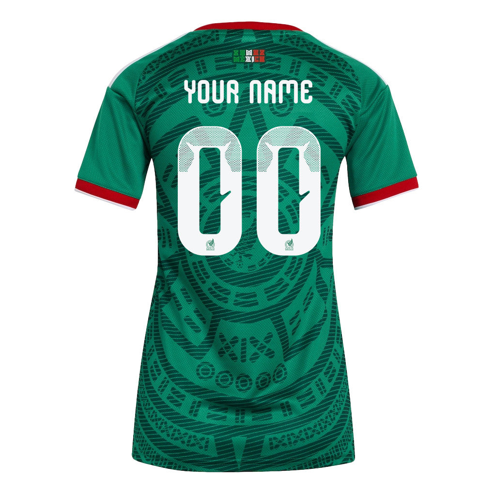 Mexico National Team World Cup 2026 Women's Home Jersey - Personalized - Green