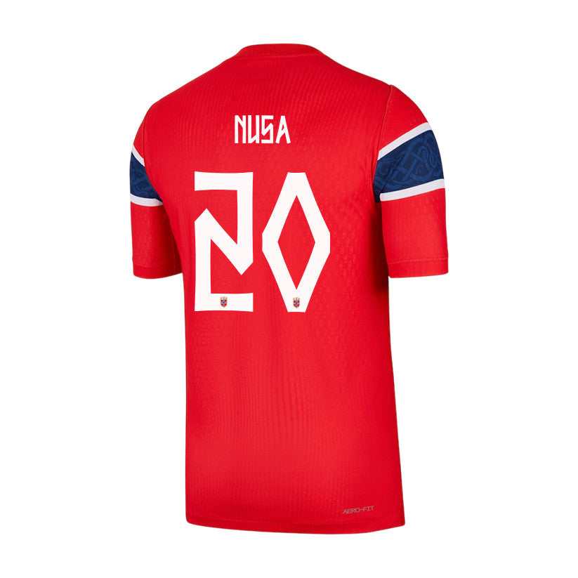 Antonio Nusa #20 Norway National Team 2026 World Cup Patch Home Jersey - Red, Men