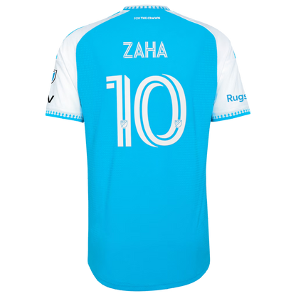 Charlotte FC // adidas Wilfried Zaha #10 Official 2026 Carolina Kit On-Field Patch Jersey – Blue