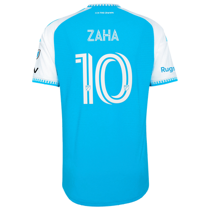 Charlotte FC // adidas Wilfried Zaha #10 Official 2026 Carolina Kit On-Field Patch Jersey – Blue