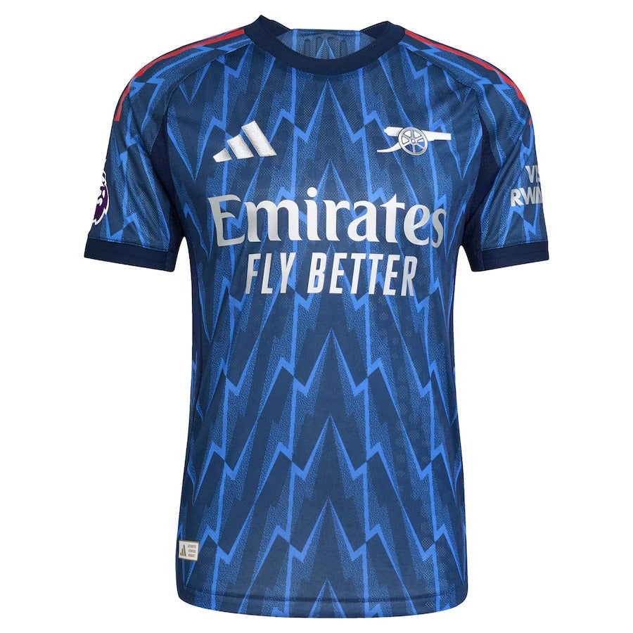 Martin Ødegaard Arsenal 2025/26 Away Player Soccer Shirt - Blue