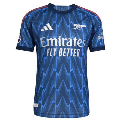 Martin Ødegaard Arsenal 2025/26 Away Player Soccer Shirt - Blue