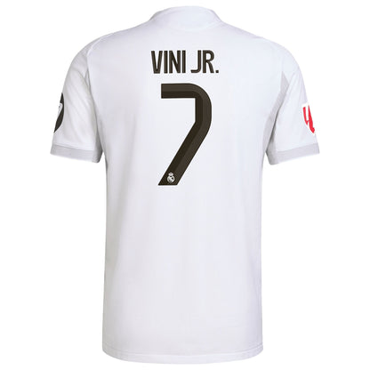 Vini Jr. Real Madrid 2025/26 Home Authentic Soccer Shirt - White