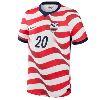 Folarin Balogun 20 USMNT 2026 Home Match Jersey - White, Men