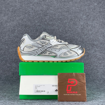 Bottega Veneta Orbit Sneaker 'Silver White' Shoe