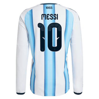 Lionel Messi 10 Argentina 2026 Long Sleeve Home Jersey - Men's