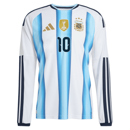 Lionel Messi 10 Argentina 2026 Long Sleeve Home Jersey - Men's
