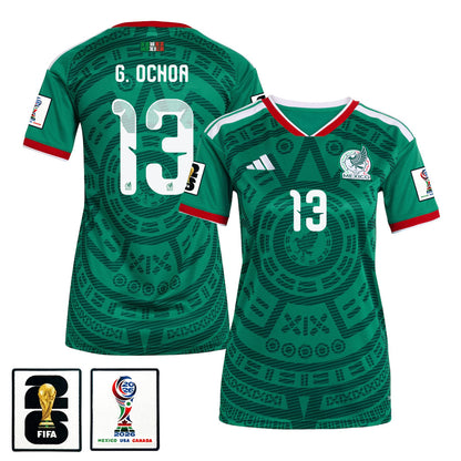 Guillermo Ochoa 13 Women's Mexico National Team 2026 Home Jersey - Green
