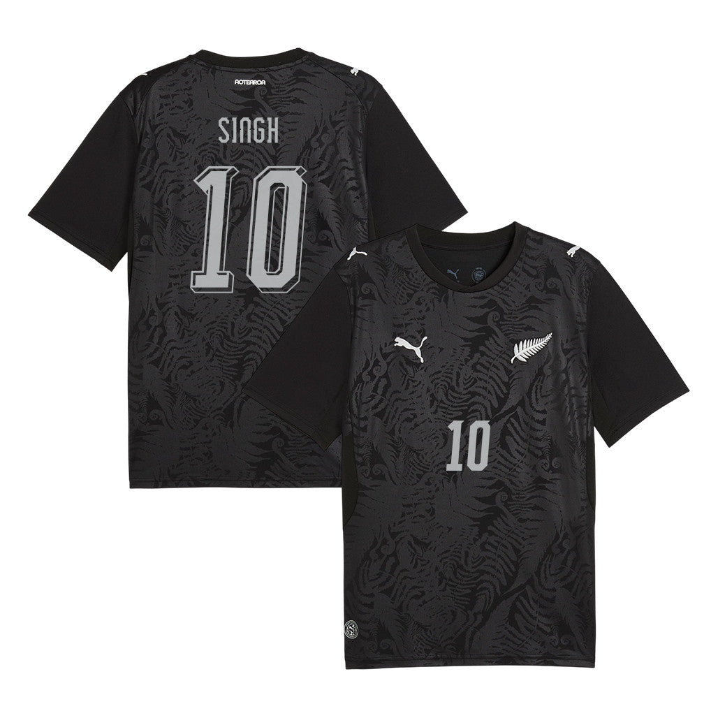Sarpreet Singh #10 New Zealand National Team  2026 World Cup Home Jersey - Black, Men