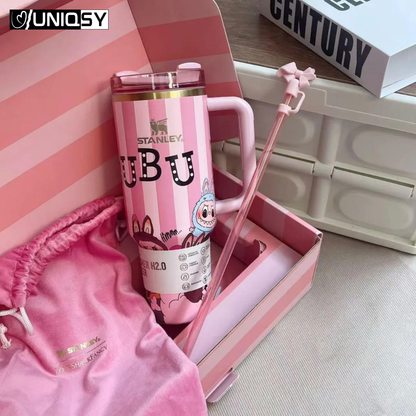 Stanley Labubu Pink 40 OZ Tumbler - Limited Edition