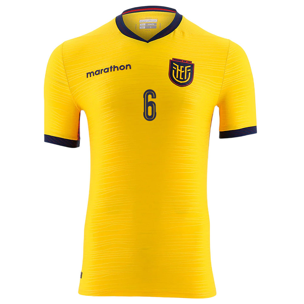 Willian Pacho 6 Ecuador National Team 2026 Home Jersey - Yellow, Men