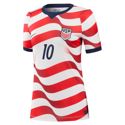 Christian Pulisic 10 USMNT Women's 2026 Home Stadium Jersey - White