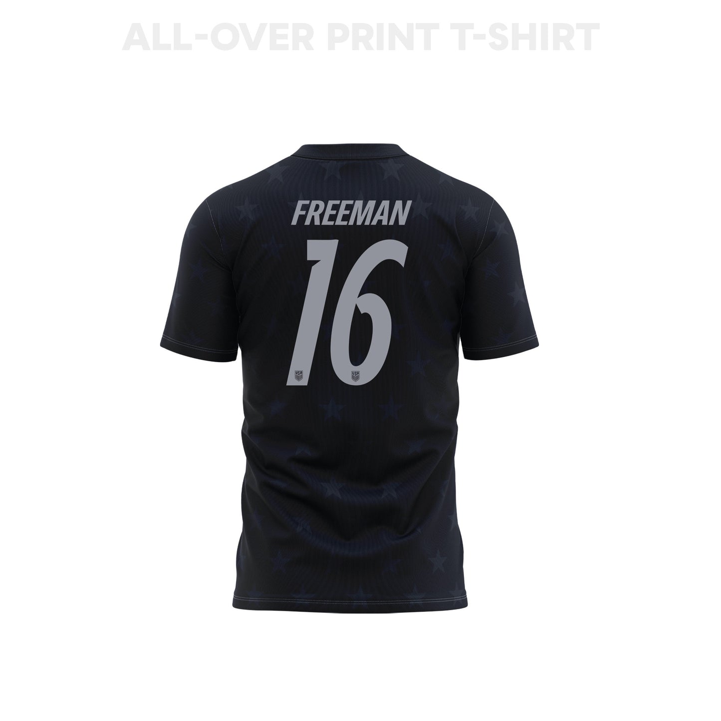 Alex Freeman 16 USMNT 2026 Away 3D T-Shirt Fully Printed – Unisex, Black