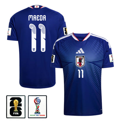 Daizen Maeda 11 Japan National Team 2026 Home Jersey - Blue, Men