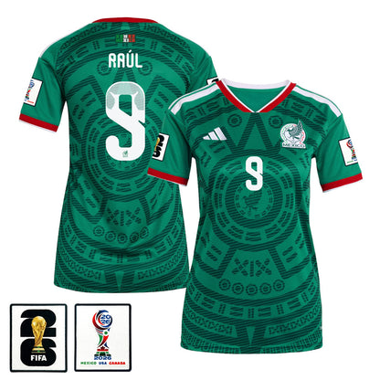 Raúl Jiménez 9 Women's Mexico National Team 2026 Home Jersey - Green