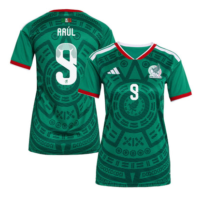 Raúl Jiménez 9 Women's Mexico National Team 2026 Home Jersey - Green