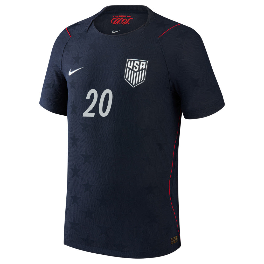Folarin Balogun 20 USMNT 2026 Away Match Jersey - Blue Men
