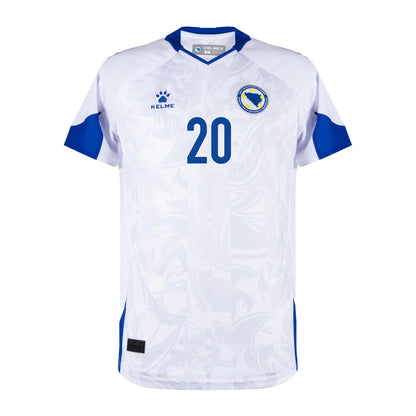 Esmir Bajraktarević 20 Bosnia and Herzegovina 2026 Away Jersey - White, Men