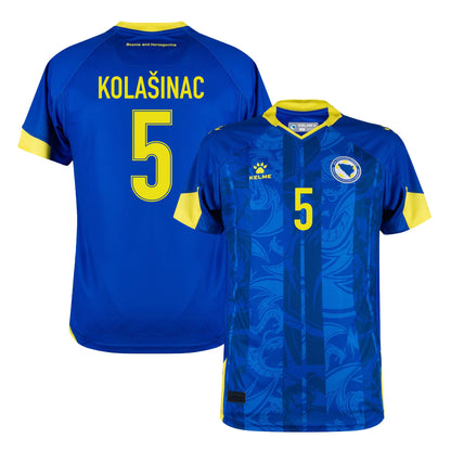Sead Kolašinac 5 Bosnia and Herzegovina 2026 Home Jersey - Blue, Men