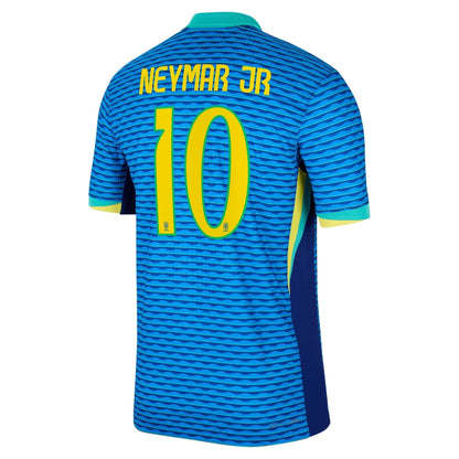 Neymar Jr. Brazil National Team 2024 Away Match Player Soccer Shirt – Blue