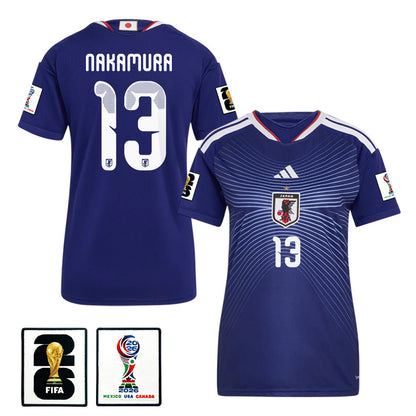 Keito Nakamura 13 Japan National Team 2026 Women's Home Jersey - Blue