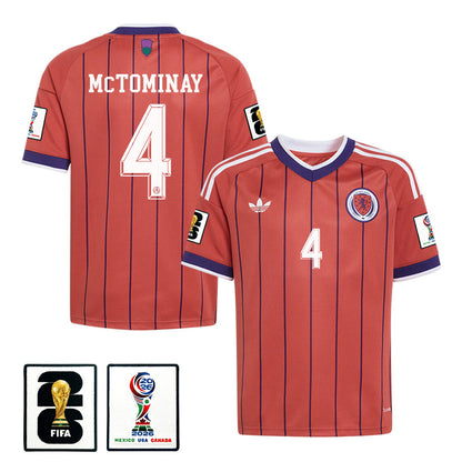 Scott McTominay 4 Youth Scotland National Team 2026 Away Jersey - Red