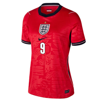 Harry Kane 9 Women's England National Team 2026 Away Jersey - Red