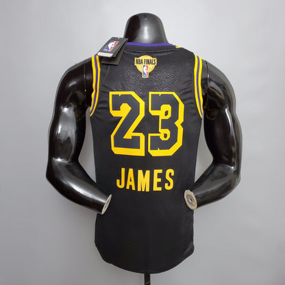 CAMISA NBA LAKERS #23 JAMES NBA FINALS BLACK - 23/24