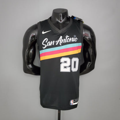 CAMISA NBA SAN ANTONIO SPURS #20 GINOBILI - CITY EDITION BLACK