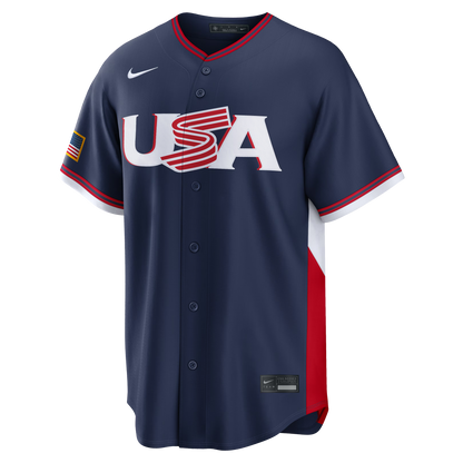 Nike USA Baseball 2026 World Baseball Classic Road Stadium Jersey – Pete Crow-Armstrong – Navy