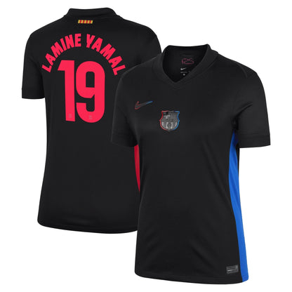 Lamine Yamal 19 Barcelona 2024/25 Away Player Soccer Shirt - Black