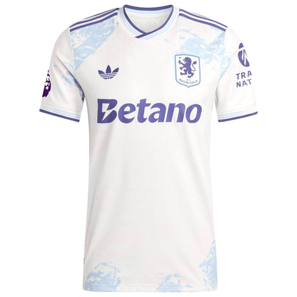 Aston Villa 2025/26 Third Custom Soccer Shirt - White