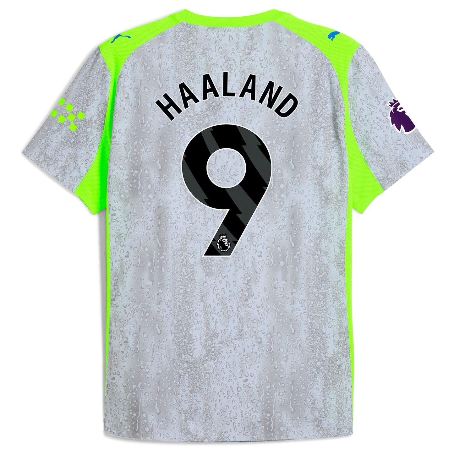 Erling Haaland Manchester City 2025/26 Third Soccer Shirt - Green/Neon Green