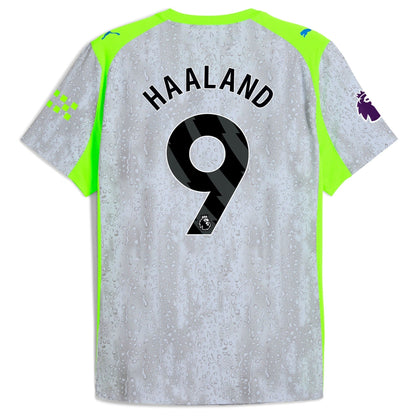Erling Haaland Manchester City 2025/26 Third Soccer Shirt - Green/Neon Green