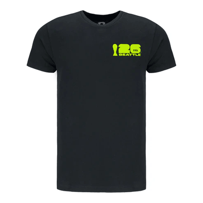 Seattle FIFA World Cup 2026 Wave Poster Graphic T-Shirt - Black