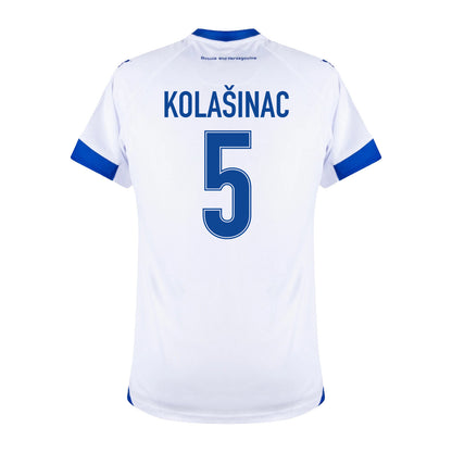 Sead Kolašinac #5 Bosnia and Herzegovina Away World Cup 2026 Jersey - White, Men