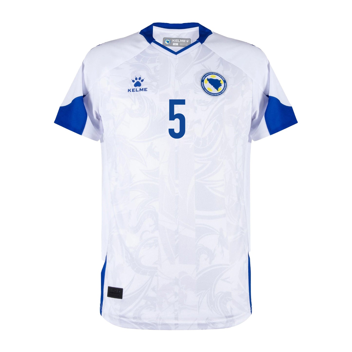 Sead Kolašinac #5 Bosnia and Herzegovina Away World Cup 2026 Jersey - White, Men