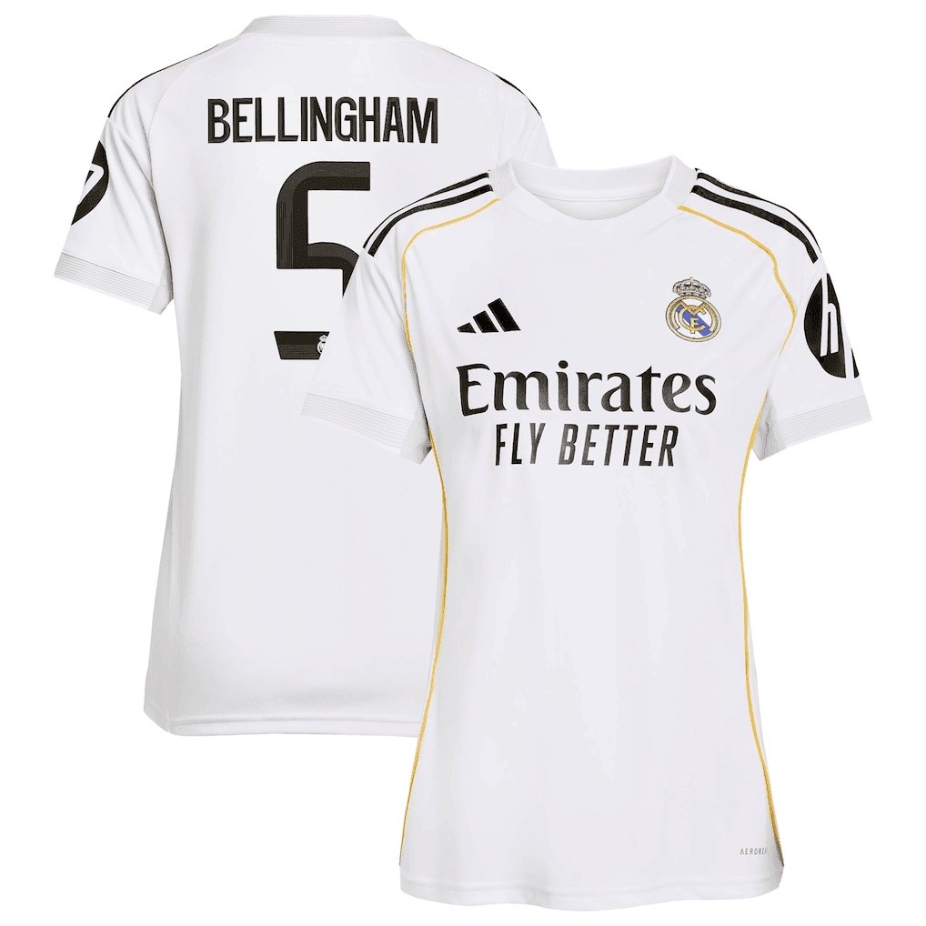 Jude Bellingham #5 Real Madrid 25/26 Home Women Jersey - White