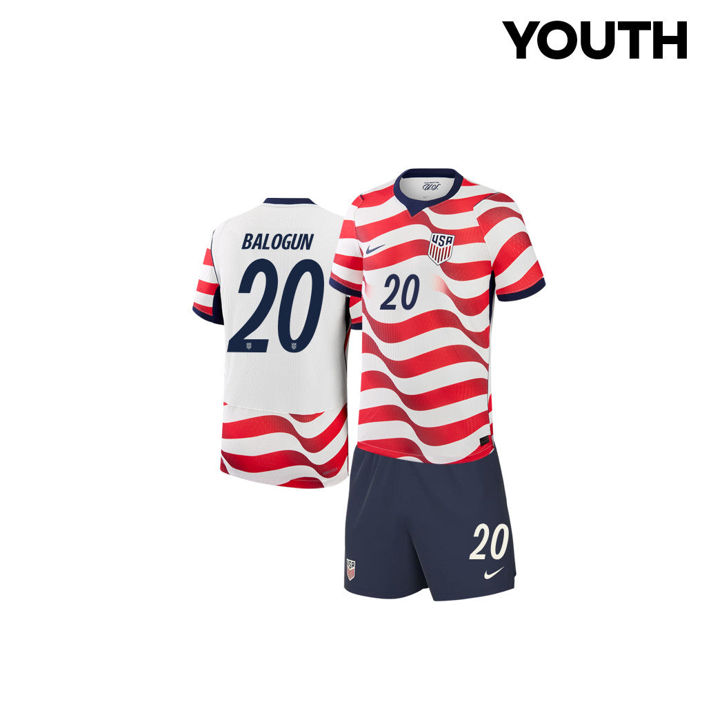 Folarin Balogun #20 USMNT  World Cup 2026 YOUTH Home Jersey