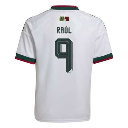 Raúl Jiménez #9 Youth Mexico National Team World Cup 2026 Away Jersey - White