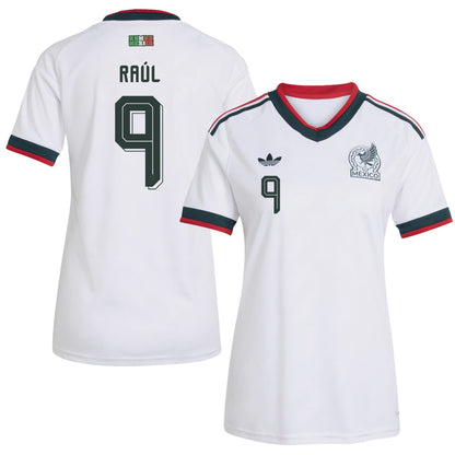 Raúl Jiménez #9 Women's Mexico World Cup 2026 National Team Away Jersey - White