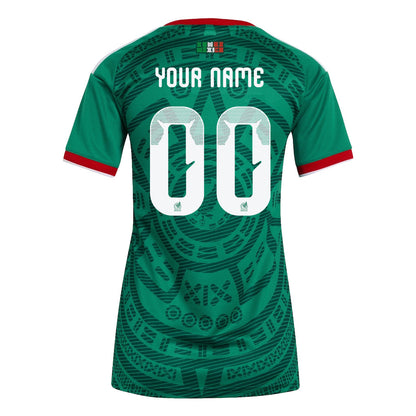 Mexico National Team World Cup 2026 Women's Home Jersey - Personalized - Green