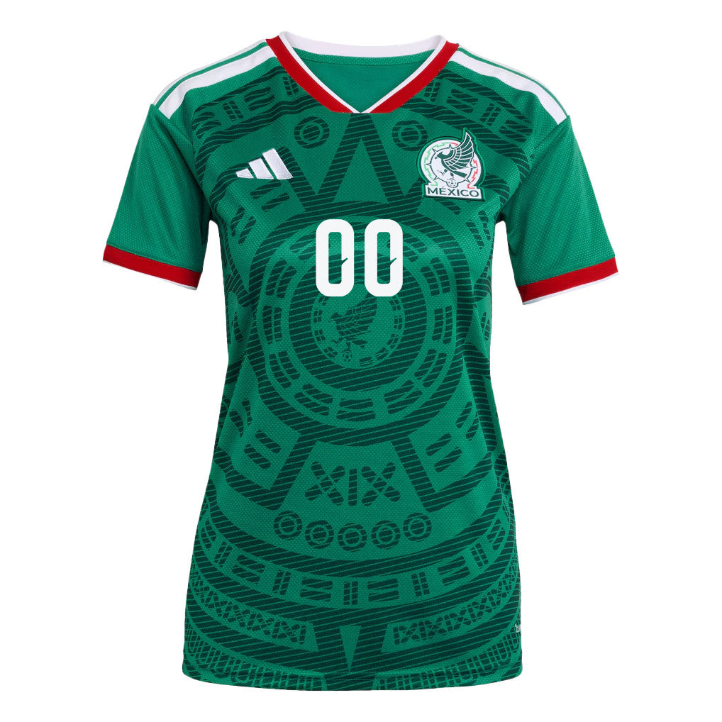 Mexico National Team World Cup 2026 Women's Home Jersey - Personalized - Green