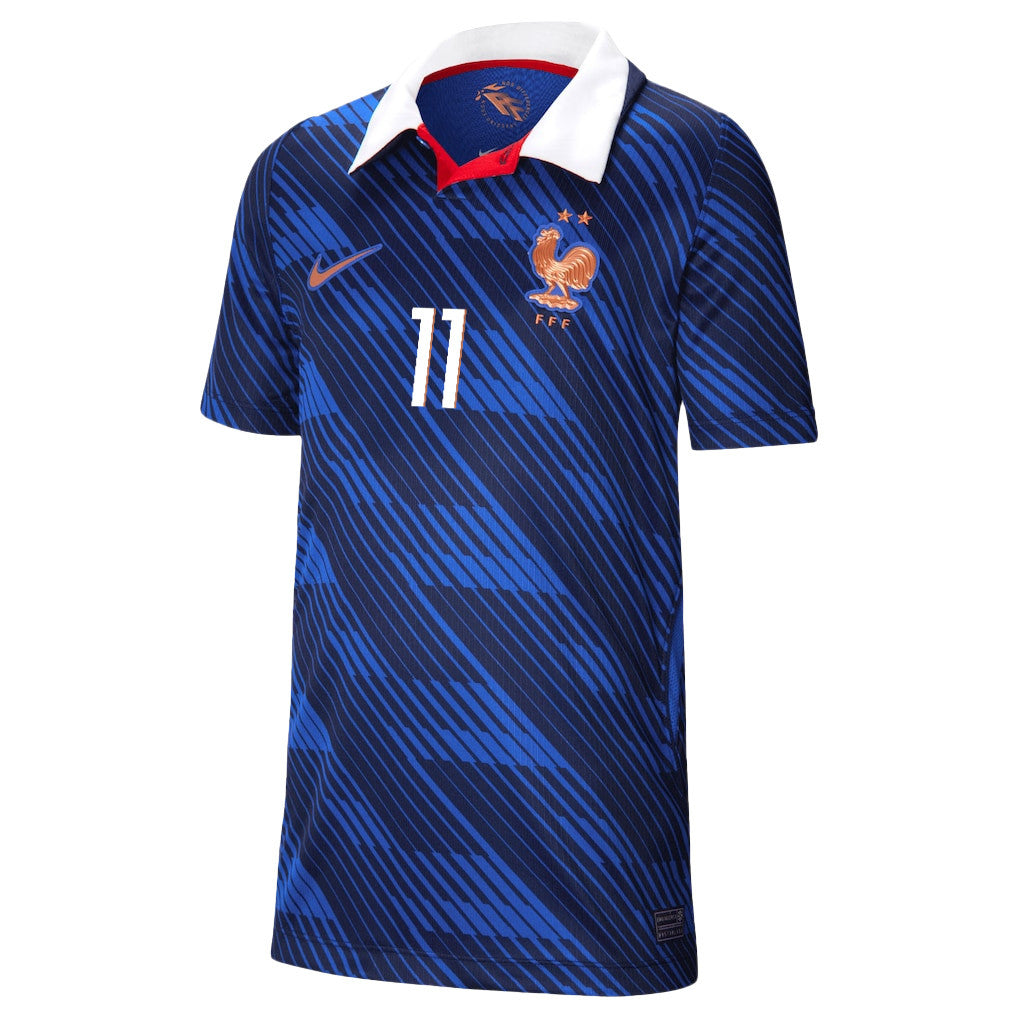 Michael Olise 11 Youth France National Team 2026 Home Jersey - Blue