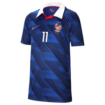 Michael Olise 11 Youth France National Team 2026 Home Jersey - Blue