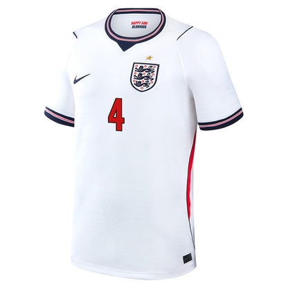 Declan Rice 4 England National Team 2026 Home Jersey - White, Men
