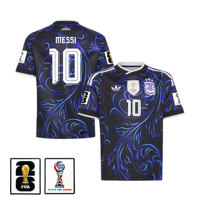 Lionel Messi 10 Youth Argentina National Team 2026 Away Jersey - Black
